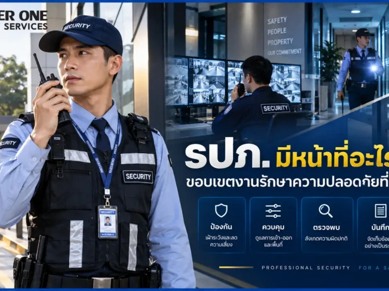 รปภ มีหน้าที่อะไรบ้าง